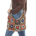 Crochet Granny Square Crossbody Bag