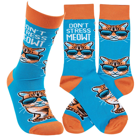 Don't Stress Meowt Socks