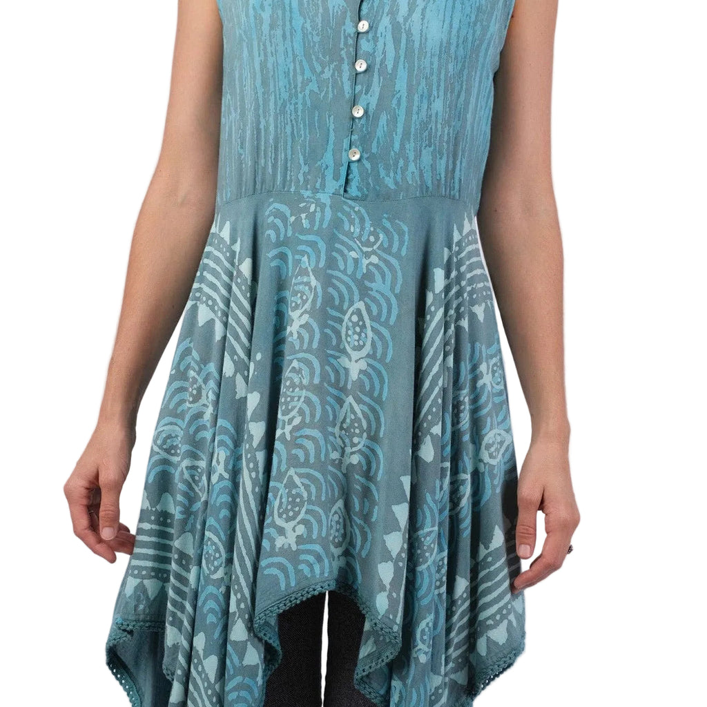 Colors of the Sea Batik Bohemian Dress