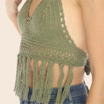 Funky Fringe Crochet Bralette