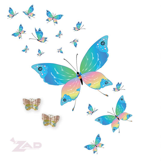 Pastel Spring Butterfly Post Earrings