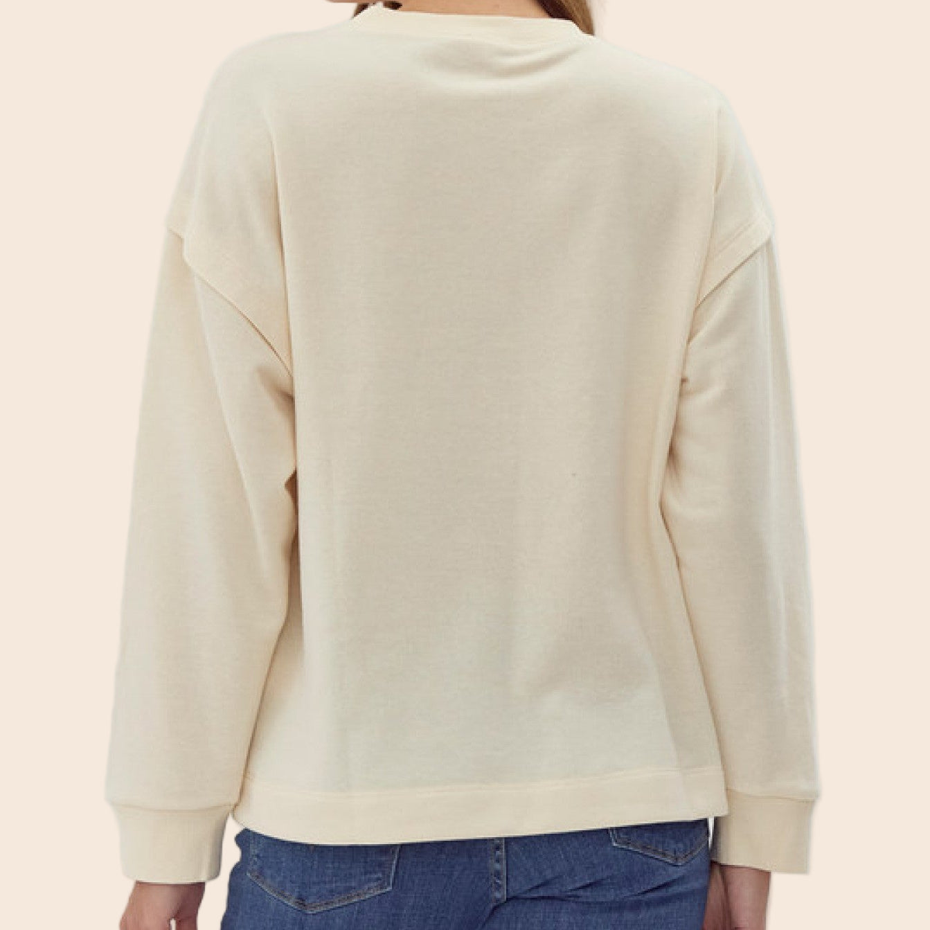 Flower Embroidered Sweatshirt