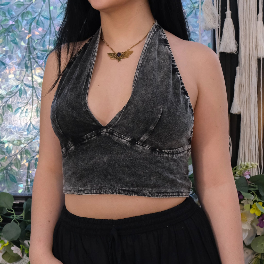 Boho Fairycore Reversible Cotton Embroidered Bralette