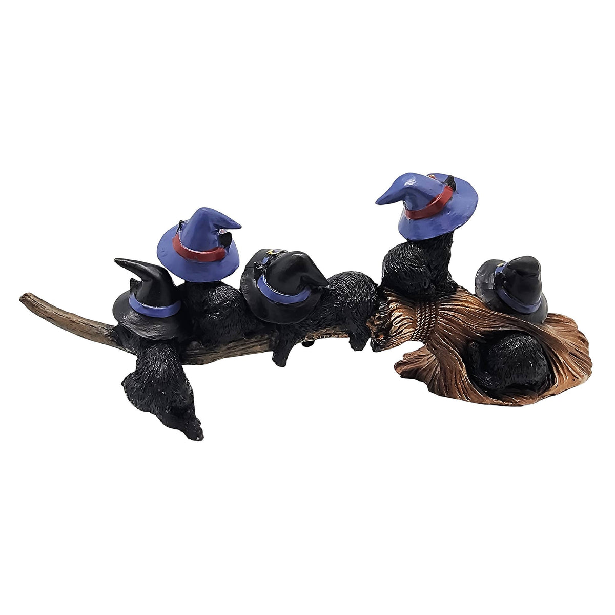 Cats on Broom Figurine