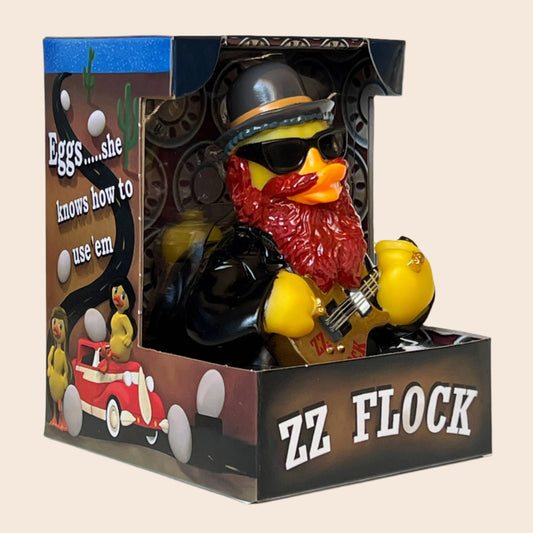 Celebriducks ZZ Flock Rubber Duck