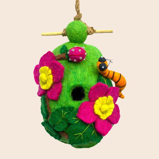 Raspberry Caterpillar Birdhouse