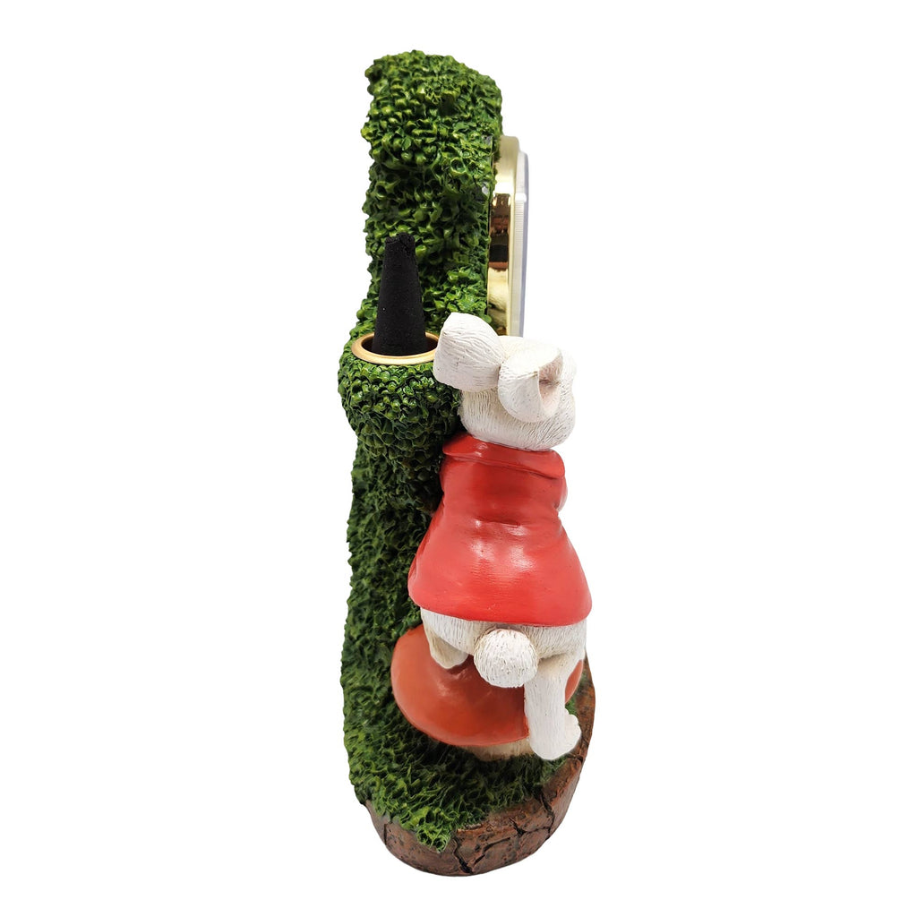 White Rabbit 2-in-1 Functional Clock Backflow Burner
