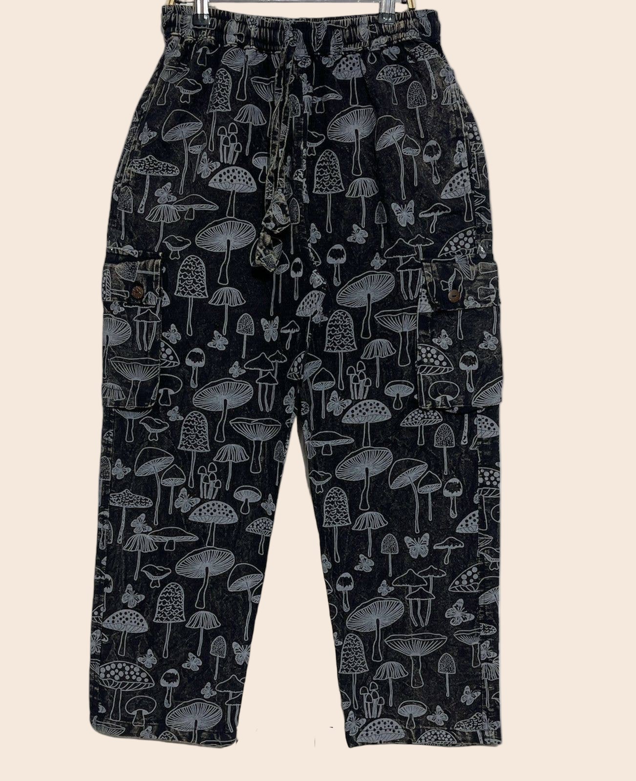 Black Mushroom Pants