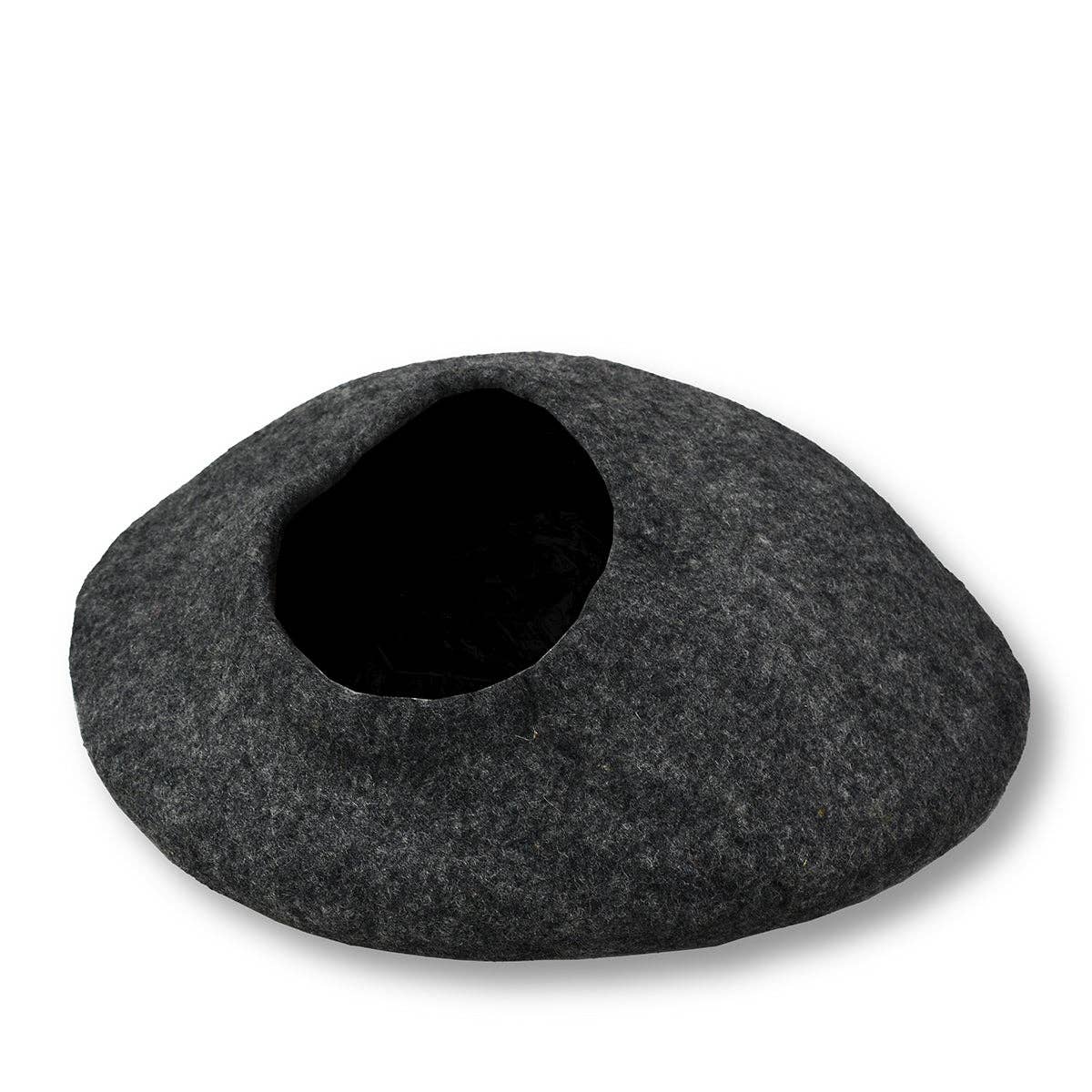 Charcoal Felted Plain Design Cat House