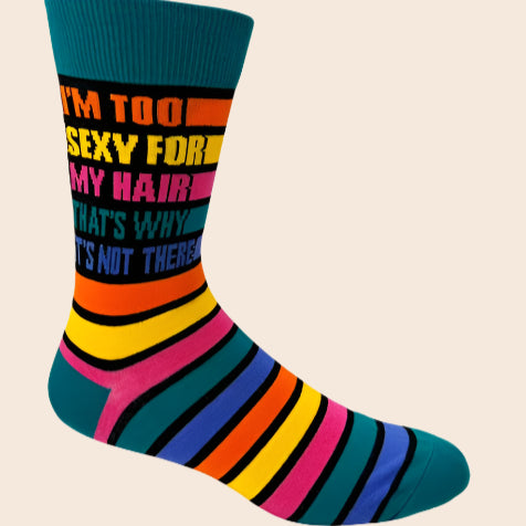 Too Sexy for Hair Men's Socks