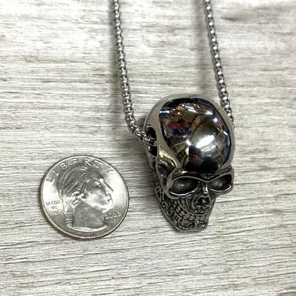 3D Skull Stainless Steel Necklace