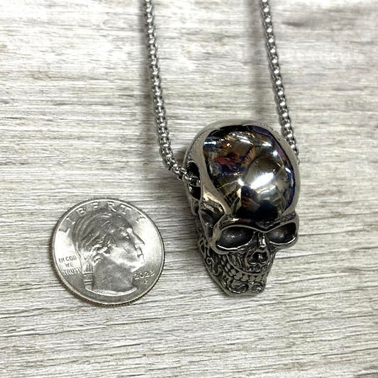 3D Skull Stainless Steel Necklace