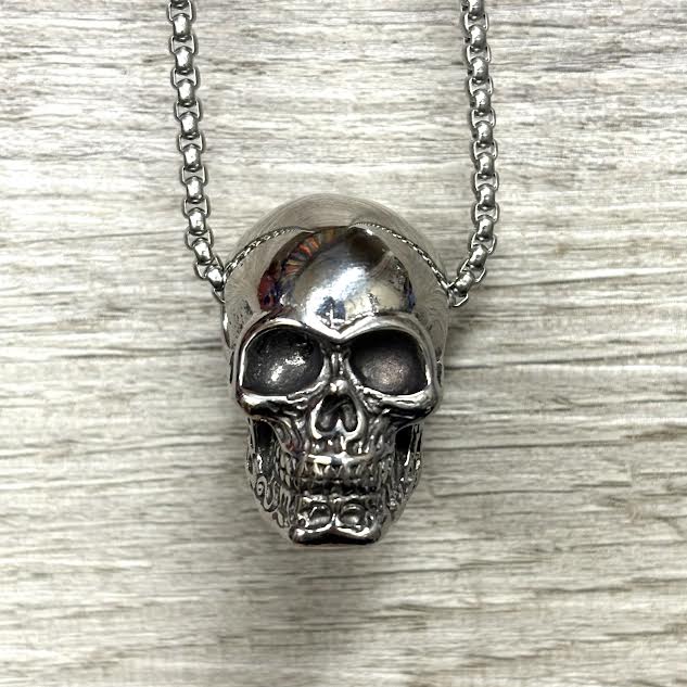 3D Skull Stainless Steel Necklace