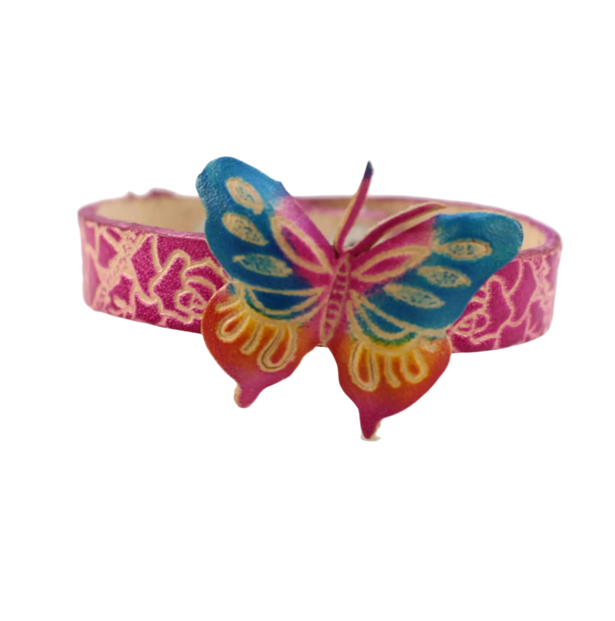Leather Butterfly Bracelet