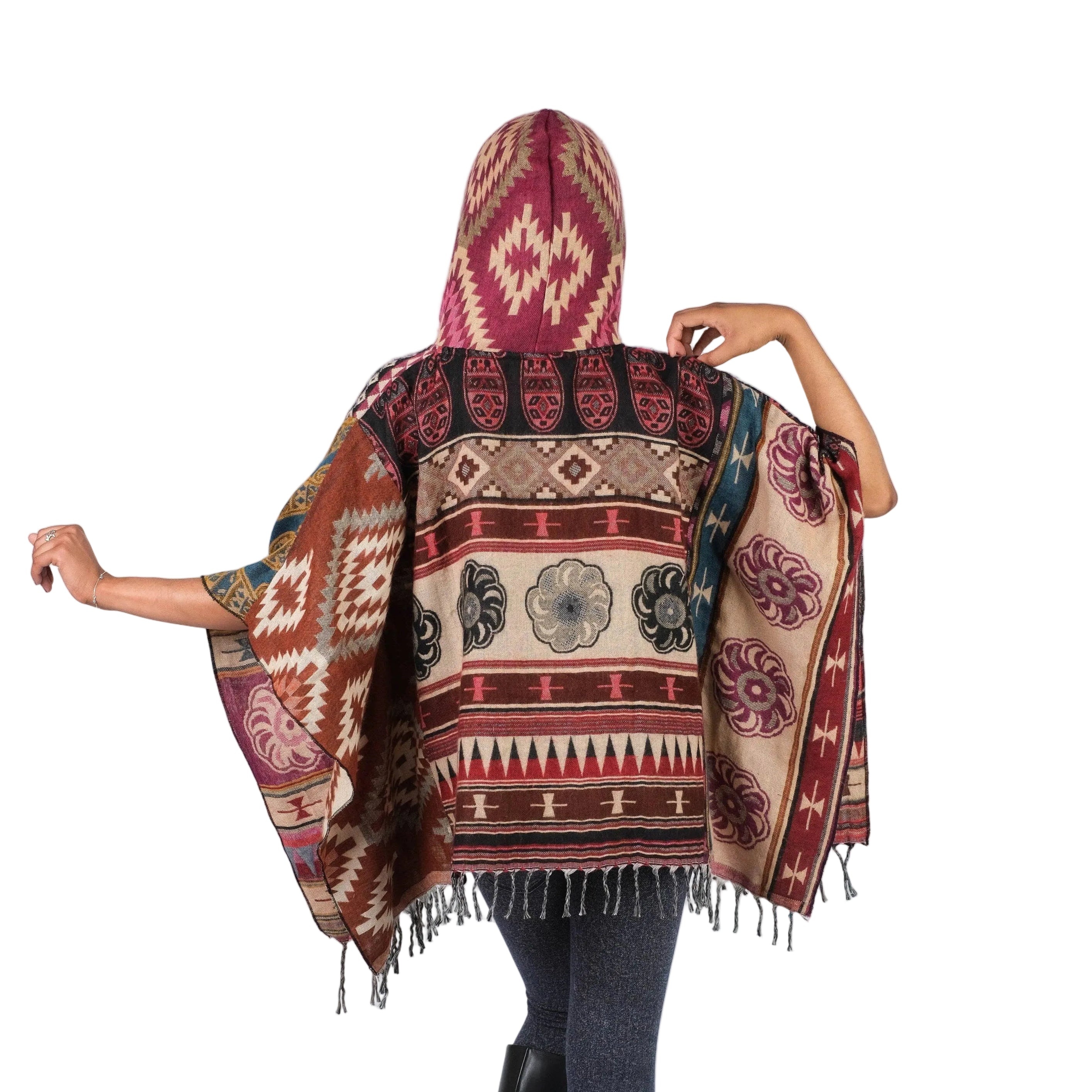 Boho Chic Patchwork Poncho