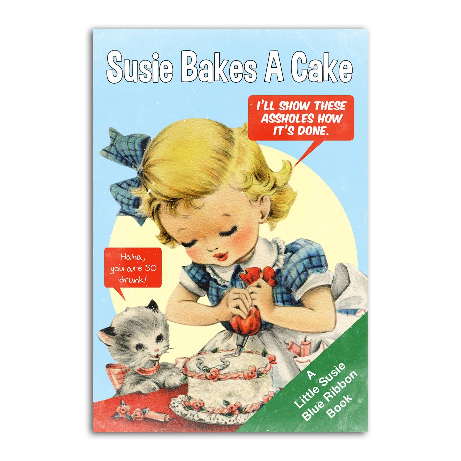 Bakes a Cake Refrigerator Magnet