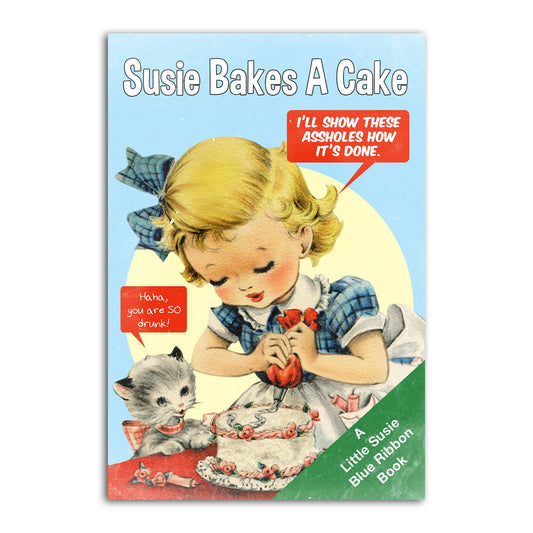 Bakes a Cake Refrigerator Magnet