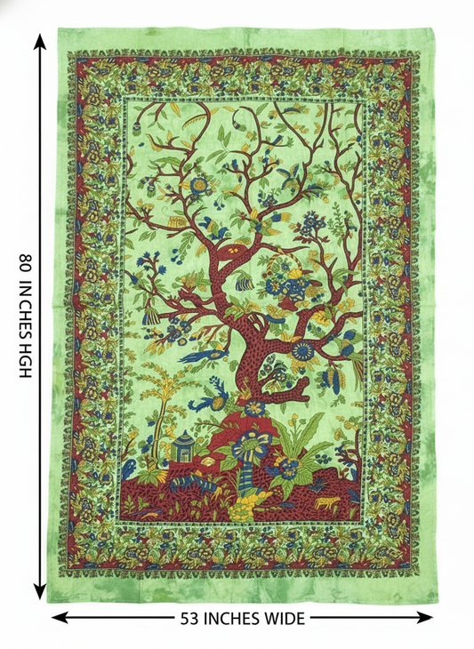 Tree of Life Tapestry Wall Hanging – Boho Beach Throw