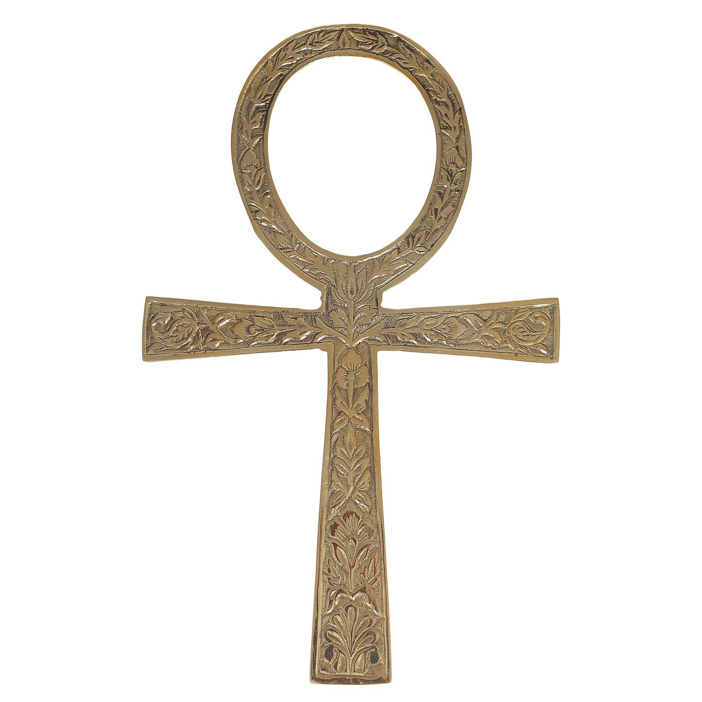 Brass Hanging Ankh 10"