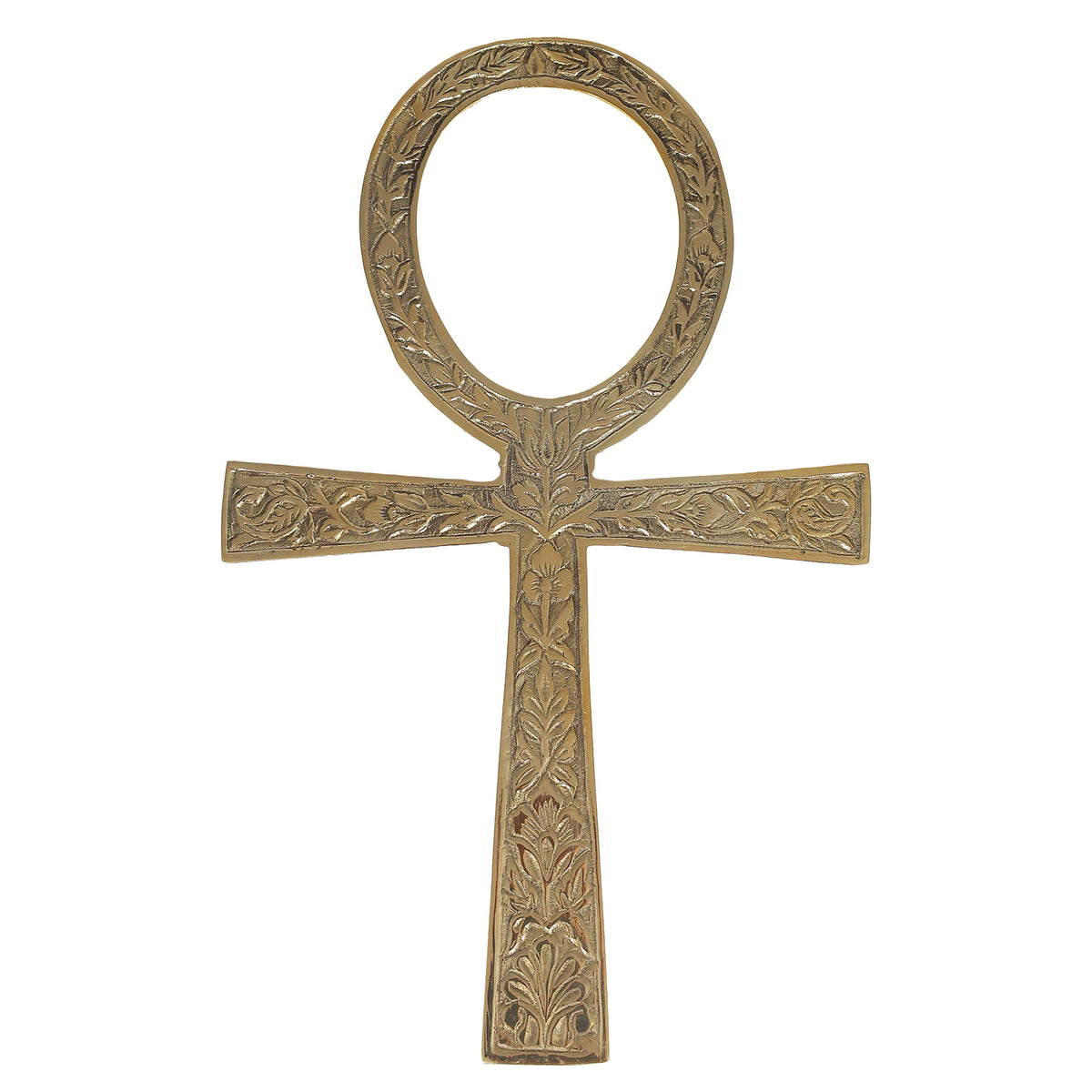 Brass Hanging Ankh 8"