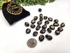 Black Agate Rune Sets with Velvet Pouch