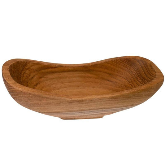 Oblong Teak Bowl