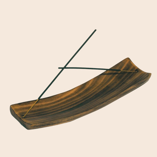Simple Mango Wood Incense Burner
