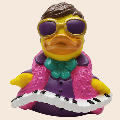 Celebriduck Quackodile Flock Rubber Duck