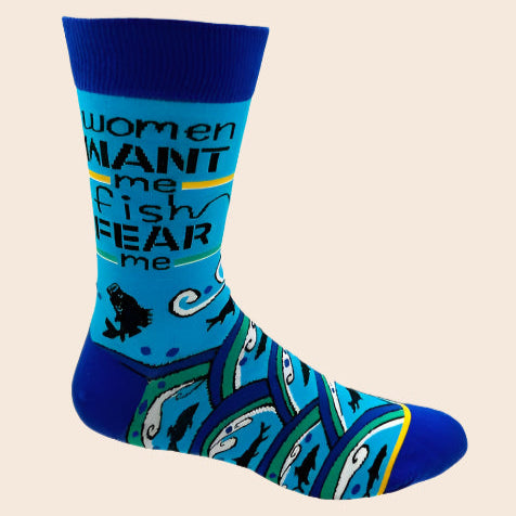 Fish Fear Me Men's Socks