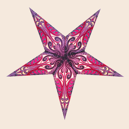 Pink Andromeda Paper Star Lantern