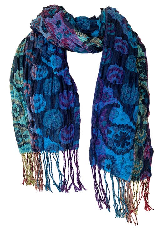 Paisley Ruffle Scarf