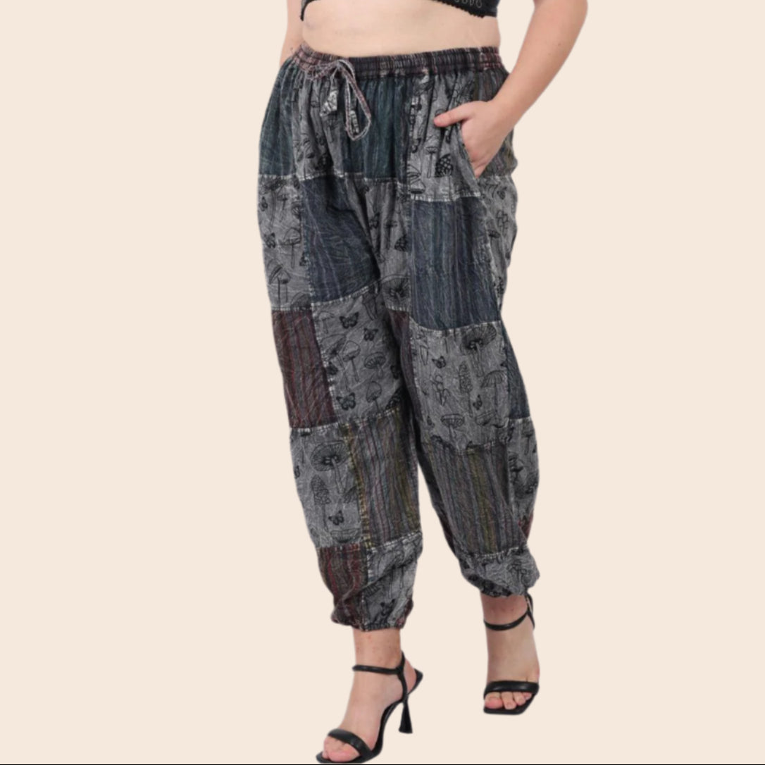 Patchwork Mushroom Pant