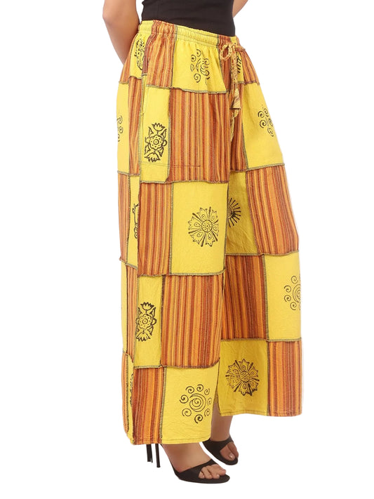 Nepali Patchwork Palazzo Pants