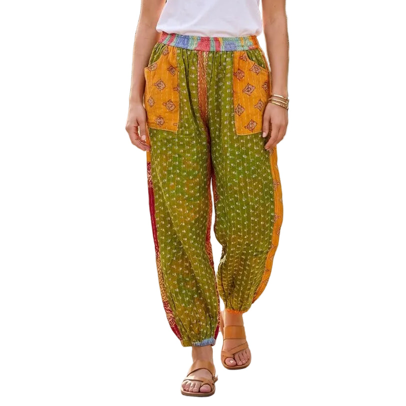 Reversable Kantha Harem Pants