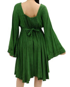 Rouched Bodice Knee Length Dress