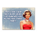 May Look Calm Refrigerator Magnet