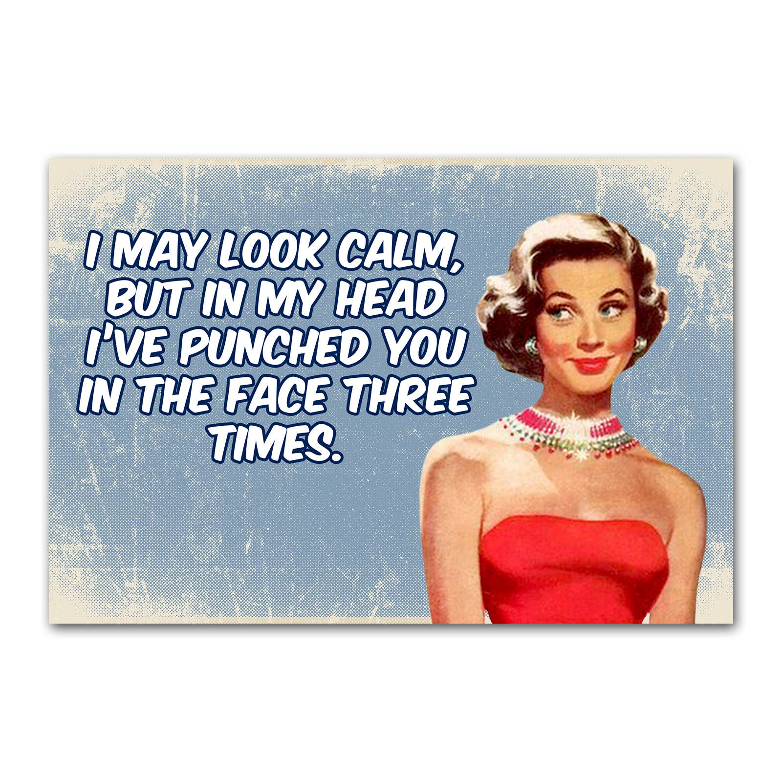 May Look Calm Refrigerator Magnet