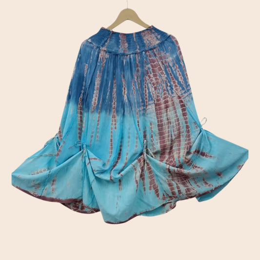 Adjustable Length Tie Dye Skirt