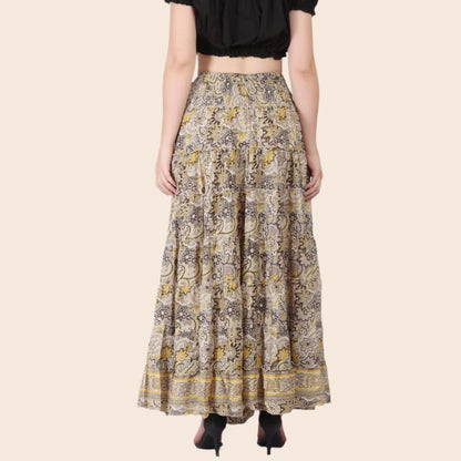Hi-Lo Ruffle Tiered Skirt