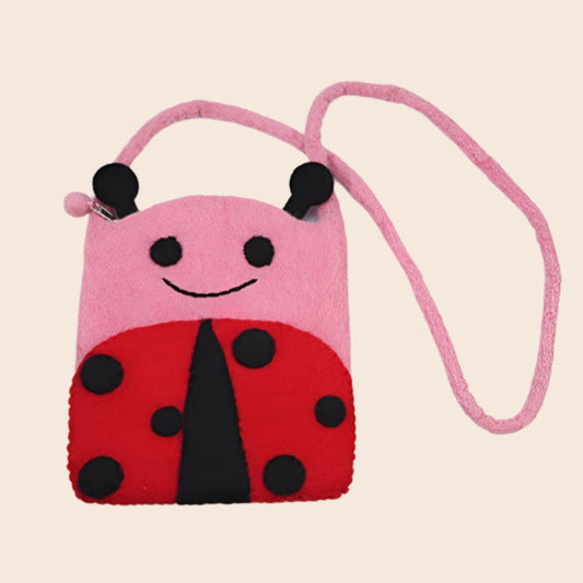 Smiley Lady Bug Cross Body Kids Bag
