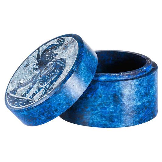 Elephant Soapstone Box