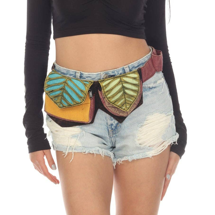 Pixie Three pocket Hip Festival fanny pack Waist Belt Bag