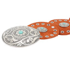 Faux Suede Disc Plus Size Belt