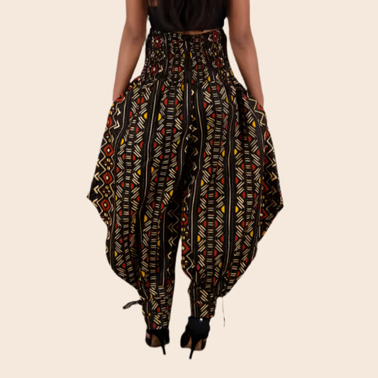 Tied Ankle Harem Pants