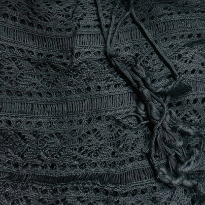 Sided-Tassel Detailed Crochet Tunic