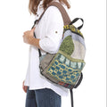 Boho Patchwork Upcycled Backpack