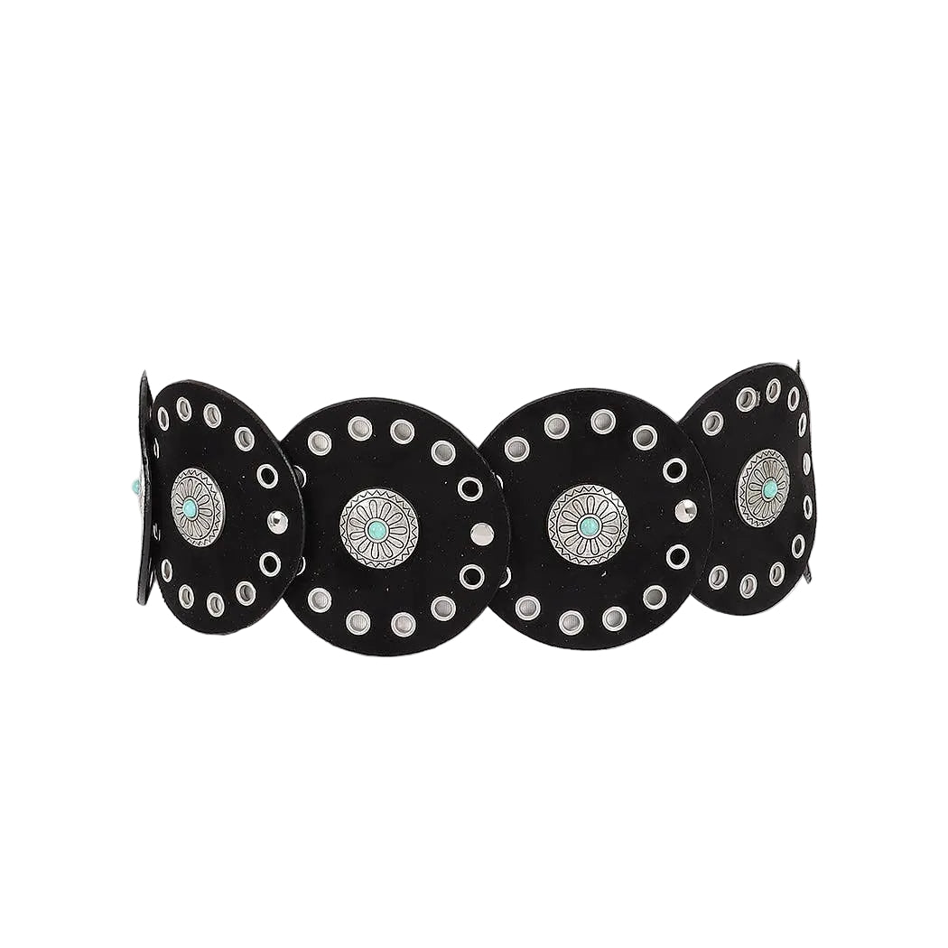 Faux Suede Disc Belt