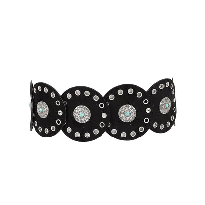 Faux Suede Disc Belt
