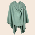Solid Ruana with Shoulder Strap