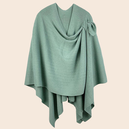 Solid Ruana with Shoulder Strap